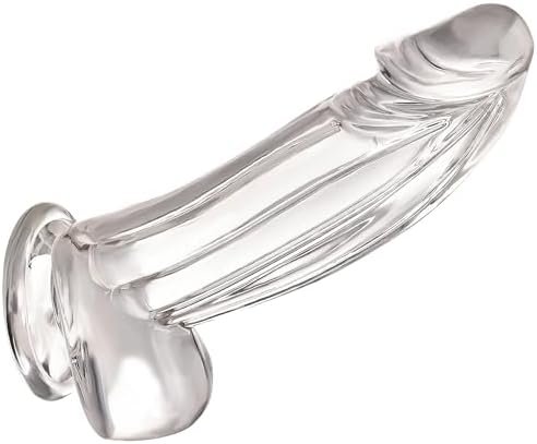 Huge Thick Clear Dildo Sex Toy - 8.7 Inch Big Penis Dildos With Strong Suction Cup For Hands-Free Play, 2'' Diameter Anal Dildo Vagina G Spot Stimulator Adult Sex Toys For Women Pleasure(L)