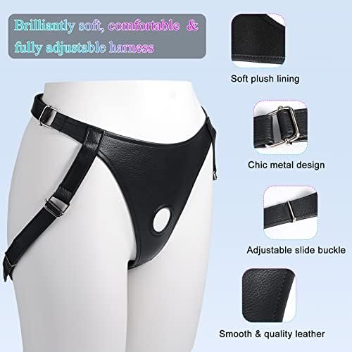 Strap On Dildo 8.3 Inch Realistic Cock With Adjustable Leather Harness For Couples Role Play, Wearable G Spot Dildo Unisex Strap-On Pegging Kit Adult Toys For Sexy Fantasy (Blue) - Image 3