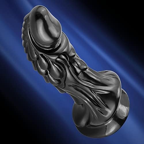 Sex Factory Realistic Dildo, 7.4 Inches Animal Monster Dildo Kirin Penis G-Spot Simulation Penis Anal Plug Prostate Massager With Suction Cup Base Sex Toys Pvc Black Fetish Femdom Conquer - Image 3