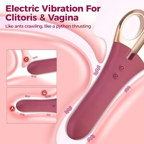 G Spot Vibrator For Sex Toy, Vibrating Massager Stimulator Nipple Clitoris Scissors-Shape Vibrators, Wand Massagers With App Control For Women Beginner (Style1) - Image 2