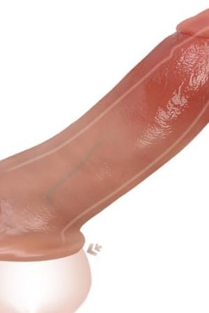 Liquid Silicone Penis Sleeve Extender Enlarger,Gilingirl Reusable Cock Sleeves Penis Ring With Ball Stretcher For Enlarge Thicken,Realistic Adult Sex Toy For Men Couples
