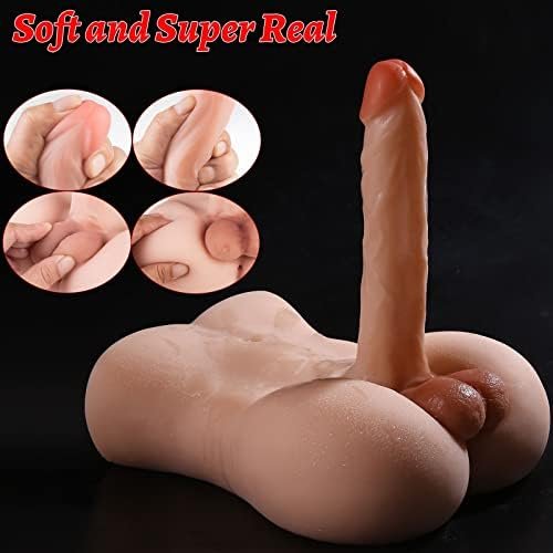 Torso Male Sex Doll With Flexible Dildo Realistic Sex Huge Cock, Men Sex Dolls For Women Tight Anal Hole 8.3 In Cock For Female Masturbation, Unisex Masturbator Sex Toy For Men Women Gay Couple 6.4Lb - Image 2