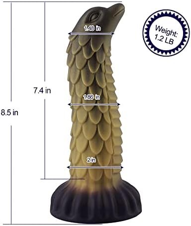 Hismith 8.6" Smooth Silicone Dildo - Removable Kliclok System - Amazing Series - Image 2