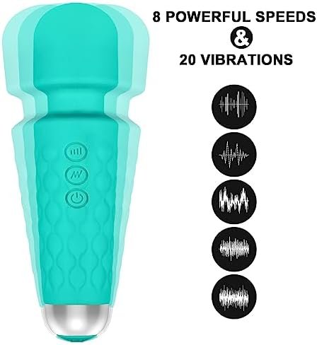 Personal Vibrator Wand, Personal Massage For Women,Sex Toys,Vibrator For Her | Sex Toy | Personal Wand Massager, Quiet Female Adult Toys,Light Blue - Image 2