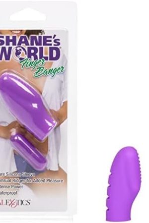 Calexotics Shane’S World Finger Banger - Vibrating Silicone Sex Toy For Couples - Waterproof Vibrator – Vibe Finger G Spot Tickler - Purple