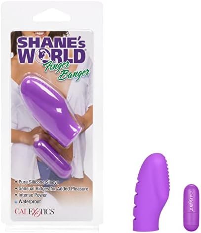 Calexotics Shane’S World Finger Banger - Vibrating Silicone Sex Toy For Couples - Waterproof Vibrator – Vibe Finger G Spot Tickler - Purple