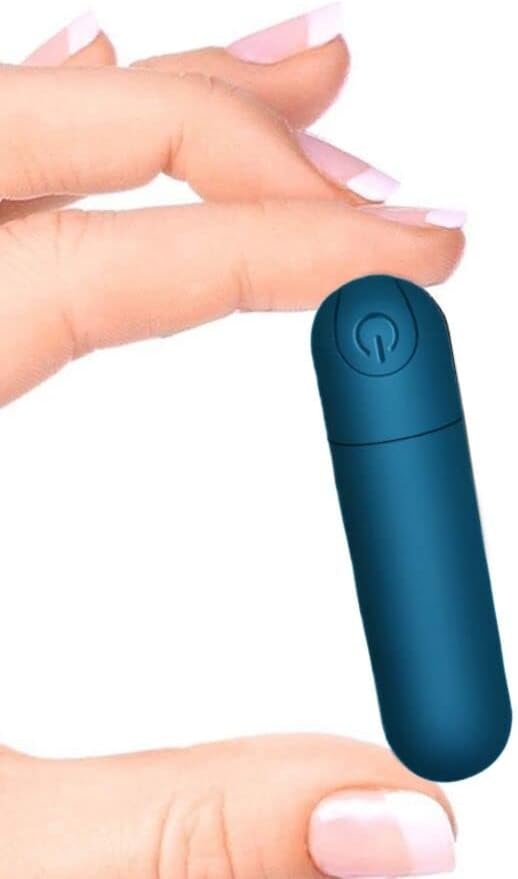 Bullet Vibrator For Women &10 Modes Nipple Clitorals Stimulator Usb Rechargeable- Waterproof Mini Massager For Adult Sex Toy (Blue)