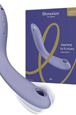 Womanizer Og G-Spot Vibrator - Clitoral G Spot Sucking Toy With 12 Intensity & 3 Vibration Levels - Curved & Flexible - G Spot Stimulator For Women & Couples - Vibrating Sex Toy - Lilac