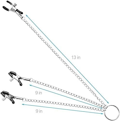 New 2516 Nipple Clips Clamps For Women,Adjustable Pressure Breast Clamps Stainless Steel Non Piercing Nipple Rings Decorative Clip For Pleasure Nipple Clips-3 - Image 3