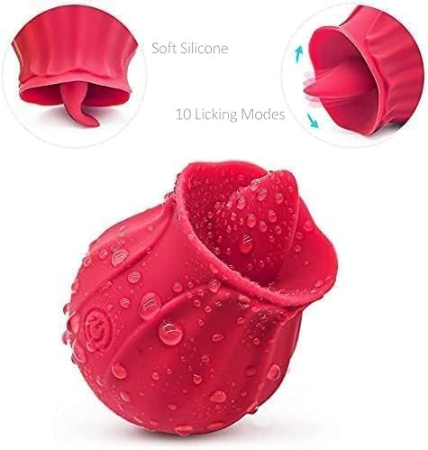 Dual Head Sex Tongue For Licking And Sucking, Rose Toy For Women, Clitorals Stimulator, Electric Women Relaxing Toy, Woman Suction 10 Modes - Image 2