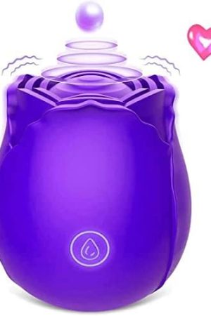 Sex Rose Stimulator For Women, Mini Clitoral Vibrator Stimulator With Sexual Vibrating For Clitoris & Nipple Stimulation, Adult Sex Toys & Games For Women Couples, Purple