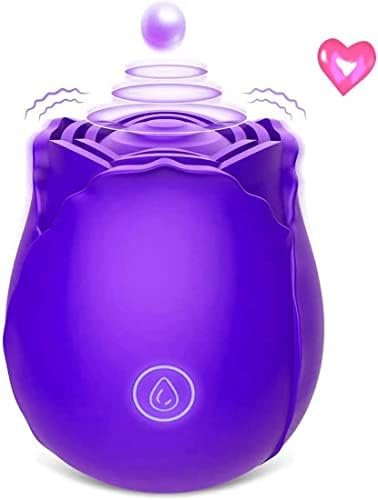 Sex Rose Stimulator For Women, Mini Clitoral Vibrator Stimulator With Sexual Vibrating For Clitoris & Nipple Stimulation, Adult Sex Toys & Games For Women Couples, Purple