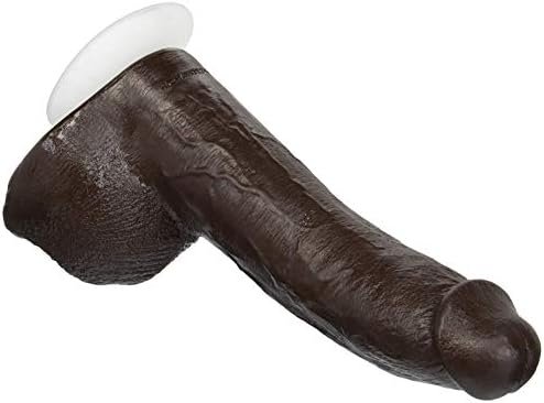 Doc Johnson Signature Series - Mr. Marcus' - 9 Inch Realistic Firmskyn Dildo With Removable Vac-U-Lock Suction Cup - F-Machine & Harness Compatible Base - For Adults Only, Chocolate - Image 3