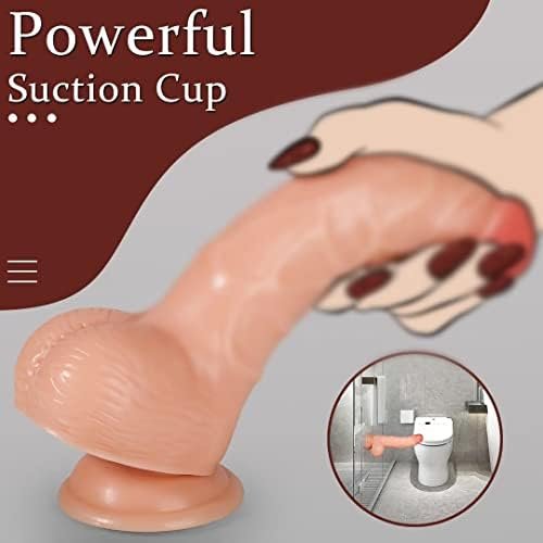 Realistic Dildo For Beginners, Efgove 7.4" Adult Dildos With Strong Suction Cup For Hands-Free Play, Realistic Penis Anal Stimulation Sex Toys Suitable For Beginners Training - Image 3