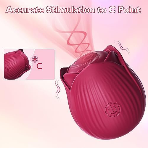 Rose Toys Vibrator Sex Toys - Nipple Anal Clitoral Stimulator Adult Toys For Women Sexual Pleasure, With 10 Tapping Modes For Nipple Teasing Clitoris Masturbating Couples Sex Games (Purple) - Image 2