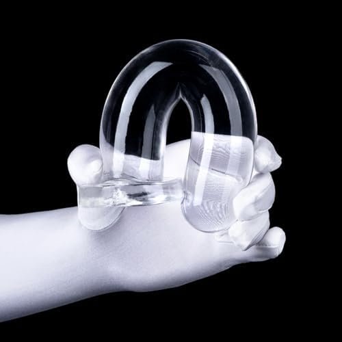 Romi Anal Dildo Butt Plug With Strong Suction Cup Anus Dilator Prostate Massager G-Spot Stimulation Anal Sex Toys For Male Female Masturbation Transparent Tpe (L) - Image 3