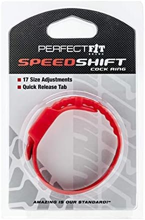 Perfect Fit Speed Shift 17 Adjustments Cock Ring, Red - Image 3