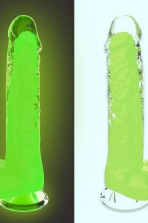 Realistic Luminous G-Spot Dildo For Women - 8.6 Inch Glow In The Dark Anal Vaginal Dildos Sex Toys With Hands-Free Strong Suction Cup, Adult Toys Thick Penis For Women Men Gay Sex Things & Games