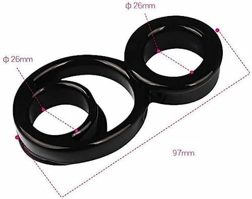 Ousandy Dual Cock Ring With Ball Strap Stretchy Double Penis Rings Adult Men Sex Toy Soft Silicone Couples Penis Rings For Men Sunglasses - Image 3