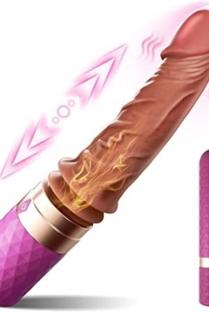 Thrusting Dildo Vibrator Sex Toy - Realistic Vibrating Dildo Women Sex Toys G Spot Dildo Heating Vibrators With 7 Thrusting & 7 Vibrating, Anal Dildo Sex Machine Adult Sex Toy For Womens Couples