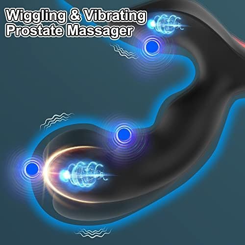 Anal Vibrator Prostate Massager Wiggling Vibrating 10 Modes, Anal Butt Plug Prostate Stimulator Gspot Vibrator Anal Sex Toy, Remote Control Anal Toy Male Adult Sex Toys For Men Women And Couples - Image 2
