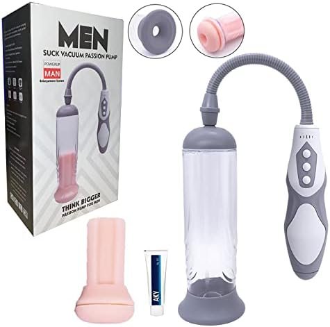 Double Function Electric Penis Vacuum Pump With 8 Suction Speedes, Rechargeable Automatic High-Vacuum Penis Enlargement Extend Pump, Penis Enlarge Air Pressure Device
