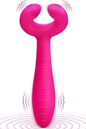 G-Spot Rabbit Vibrator, Adorime 3 In 1 Triple Motor Vibrating Dildo With 7 Vibration Modes, Rechargeable Clitoris Nipple Penis Massager Stimulator Adult Sex Toy For Women Couple Solo Play Sex Things