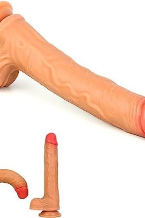 Realistic Dildos 10 Inch Huge Thick, Soft Dual Density Liquid Silicone Dildo, Suction Cup Dildo For Women Discreet, G Spot Penis Anal Dildo Lifelike, Adult Sex Toys For Female Beginner Gay Men Couple