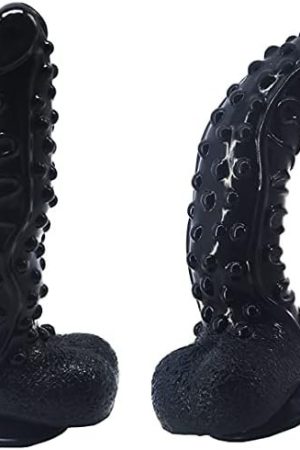 Faak Suction Silicone Animal Dildo With Textures Ridges Stimulating Bumpy Adult Sex Novelties Dildo Artificial Big Size Black Dildo Silicone Made Soft Flexible