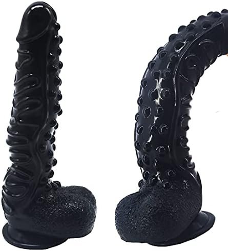 Faak Suction Silicone Animal Dildo With Textures Ridges Stimulating Bumpy Adult Sex Novelties Dildo Artificial Big Size Black Dildo Silicone Made Soft Flexible
