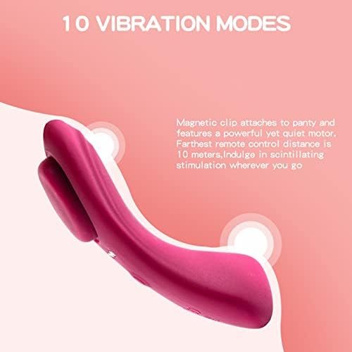 Remote Control Vibrator For Panties With Magnetic Clip, Sex Toys Butterfly Vibrators For Women With 9 Vibration Modes, Waterproof Wearable Rose Vibrator For Couples - Image 2
