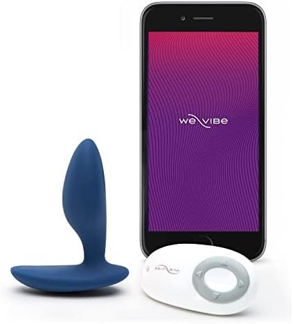 We-Vibe Ditto+ Vibrating Butt Plug - App & Remote Control Vibe For Men, Women & Couples - 10 Vibration Modes - Silicone Butt Plug - Waterproof Anal Plug - Rechargeable Adult Sex Toys - Purple