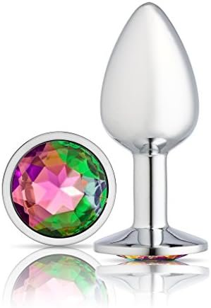 Cloud 9 Novelties Cloud 9 Novelties Gems Silver Chromed Anal Plug, Small - Image 2