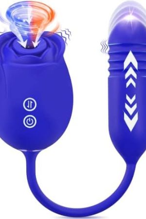 Rose Toy For Women With 18 Sucking Thrusting Dildo G Spot Vibrator Clitoral Stimulator, Rose Sex Sucker Adult Sex Toys Games For Woman Couples Pleasure