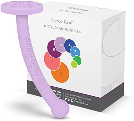 Save 10% On Intimate Rose 4-Pack Rectal Trainers - Size 3-6 & Dilator Handle For Women - For Use With Intimate Rose Dilators Bundle.