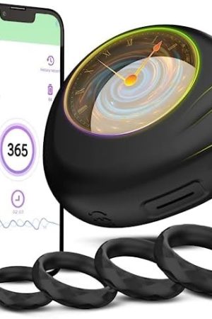 Unique Penis Ring Pedometer With 4 Different Sizes Soft Silicone Penis Ring For Longer Harder Stronger Erection, Waterproof Stretchy Cock Ring Sex Toys For Men, Adult Toys For Couples Pleasure