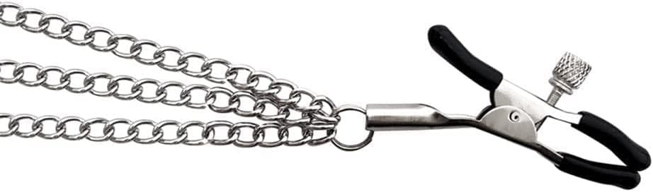 Nipple Clamps Nipple Ring Stainless Steel Adjustable Nipple Ring Non-Piercing Chain Stainless Steel For Women Faux Body Jewelry - Image 3