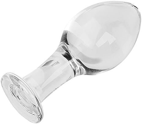 Aptitan Clear Mushroom Shaped Small Glass Anal Plug Mini Crystal Butt Plug Anal Stimulate Anal Sex Toy - Image 3