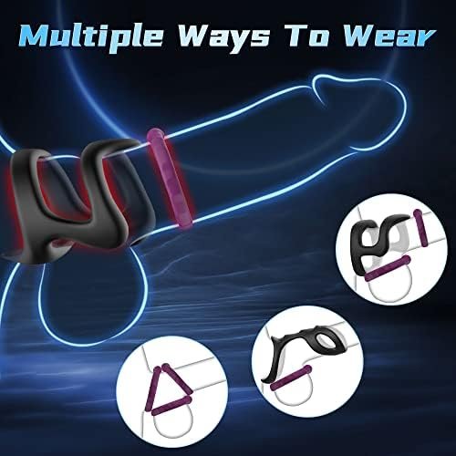 Silicone Penis Rings, Evyleen Male Sex Toys Penis Ring Set With 7 Different Sizes Cock Rings For Men, Long Lasting Stronger Male Sex Toys, Penis Sleeve, Adult Sex Toys & Games For Men Or Couples - Image 2