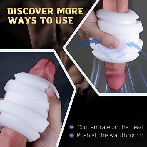 Manual Sucking Male Masturbator - Portable Pocket Pussies Male Stroker Adult Sex Toys, Open-Ended Bumpy Texture Blowjob Fake Pussy With A Removable Case, Sex Toys For Men Pleasure - Image 2