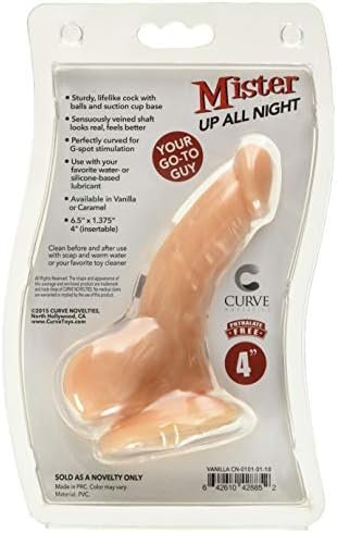 Curve Novelties Mister Up All Night Dildo, Caramel - Image 3