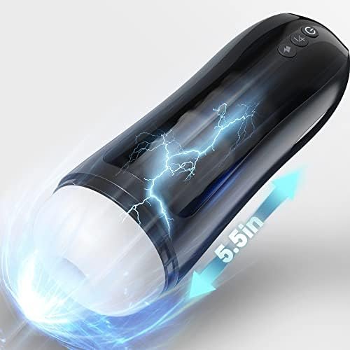 Automatic Male Masturbator Cup With 7 Thrusting & 7 Vibration Male Sex Toy, Electric Male Masturbators With 5.5In Realistic Sleeve Pocket Pussy Stroker, Blowjob Adult Sex Toys For Men Masturbation