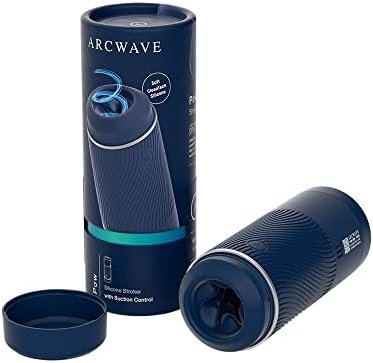 Arcwave Pow Male Stroker - Male Masturbator With Suction Control - Soft & Smooth Touch Penis Stroker - Clean Tech Silicone - Non-Electrical & Easy Clean Adult Sex Toy - Black