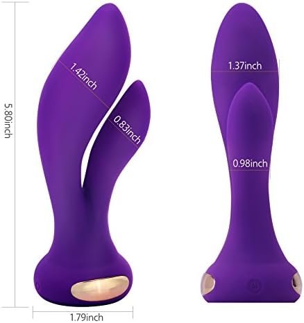 Imo Vibrating G-Spot Rabbit Massager - Dual Motors Stimulation Vibrator - Quiet Yet Powerful - Rechargeable & Waterproof - Best For Women Or Couples (Purple) - Image 2