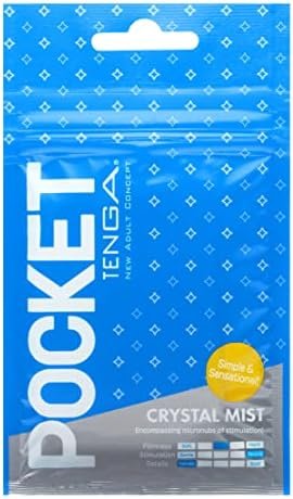 Tenga Pot-005 Crystal Mist Pocket Tenga Portable Male Masturbator, Blue