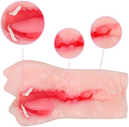 Silicone Realistic Mouth With Tongue And Teeth Male Masturbator Oral Sex Blow Job Pocket Pussy Adult Toy - Image 3