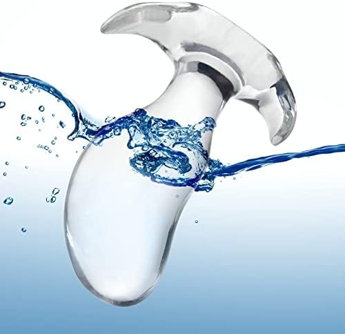 Soft Anal Plugs With Safety Base, Transparent Flexible Butt Plug Prostate Massage G-Spot Stimulation Trainer With Round Unique Top Design Sex Toys For Beginners Advanced Users Masturbation (Xl) - Image 3