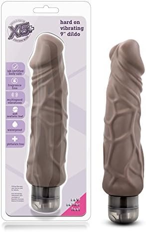 Blush - 9" Long Ultra Soft Realistic Feel 1.75" Thick Vibrating Dildo - Flexishaft Tech For A Nice Stiffy - Ipx7 Waterproof - Multi Speed G Spot Stimulating Vibrator Sex Toy For Women, Men - Beige