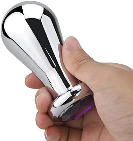 Stainless Steel Big Anal Plug Bulb Shape Jewelry Butt Plug Trainer Set Anal Massager Sex Toy For Men Women (L) - Image 3
