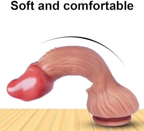 Huge Dragon Realistic Dildo 9.8 Inch, Realistic Silicone Dildo,Suction Cup For Hands Free Play, Fat Penis Monster Wide Dildo, Xl Anal Dildo For Women, With Curved Shaft Toys For Men And Women Couples - Image 3